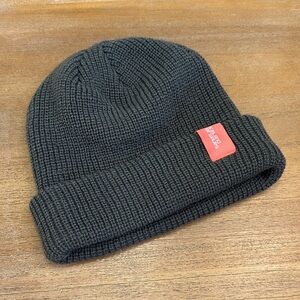 Gray Knit Beanie with Red Iceland Airwaves Patch